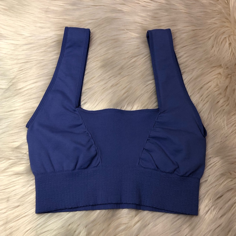 FREE PEOPLE Good Karma Square Neck Bra Crop Top M/L